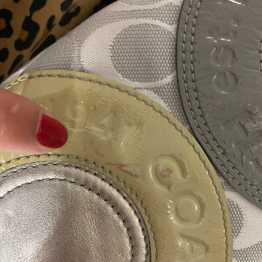 Kindly used Coach gray bag one minor flaw - Picture 3 of 16